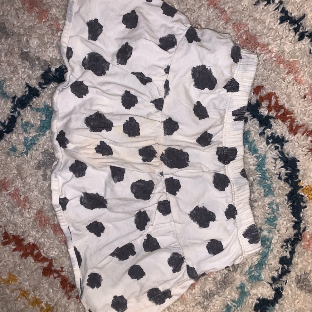 Tea Collection Black and White Polka Dot Skort